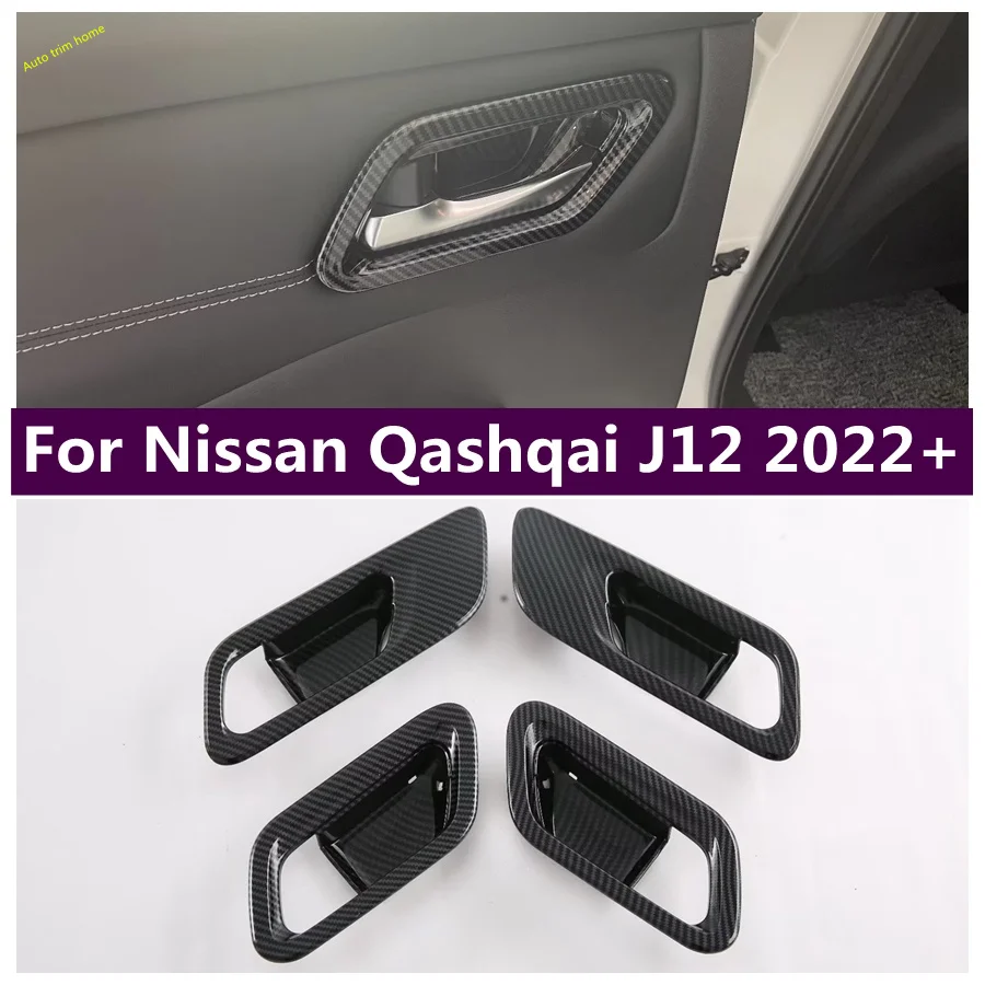 

Fit For Nissan Qashqai J12 2022 2023 2024 Inner Car Door Pull Doorknob Handle Hand-clasping Bowl Cover Trim Decoral Accessories