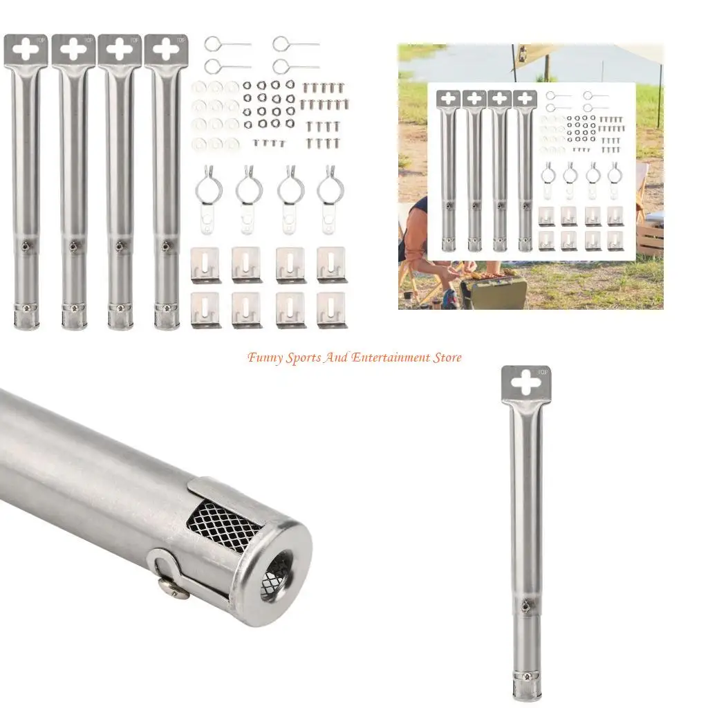 

C4DE Нержавеющая труба Трубчатые горелки Детали гриля для барбекю Замена Универсальная трубка для гриля-барбекю