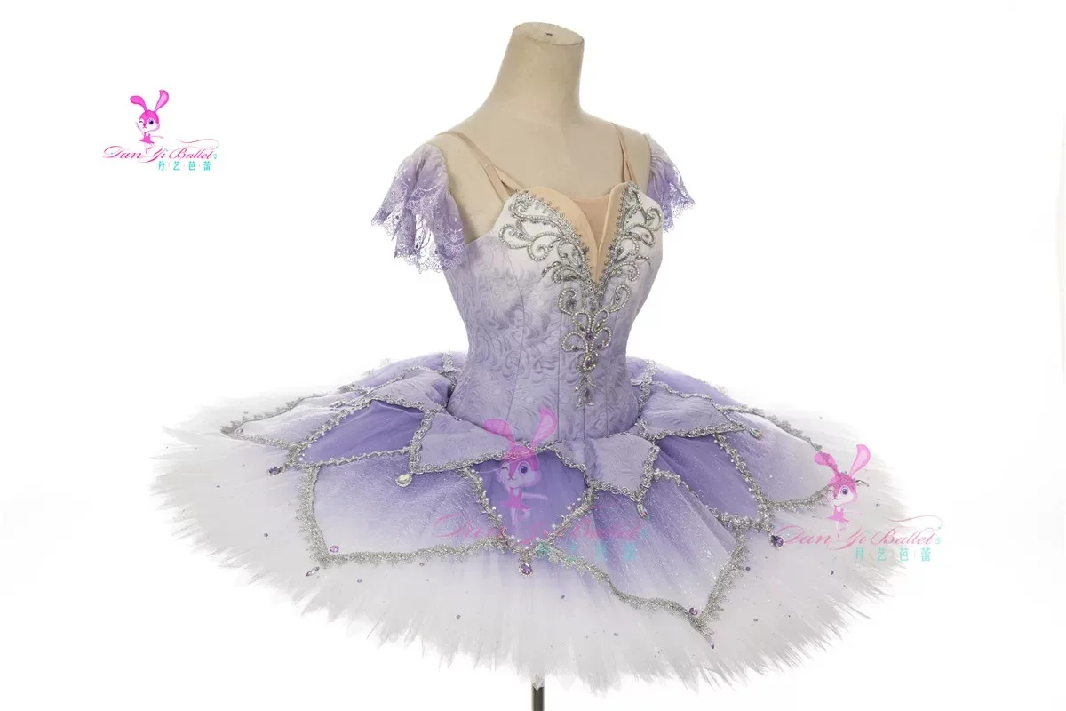 Danyi dance rabbit professional lilac purple dish skirt tutu adult children's performance costume performance competition clothe