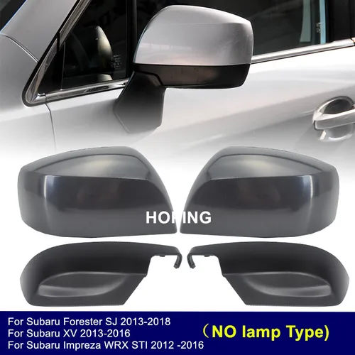 Para Subaru Forester SJ 2013-2018 XV Impreza WRX ST 2012-2016 cubierta de espejo exterior tapa de espejo lateral de puerta trasera sin lámpara