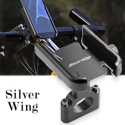 For Honda Silver Wing GT 400/600 SilverWing GT400 GT600 2022 Motorcycle Phone Holder Stand Anti-slip Bracket Aluminium Alloy