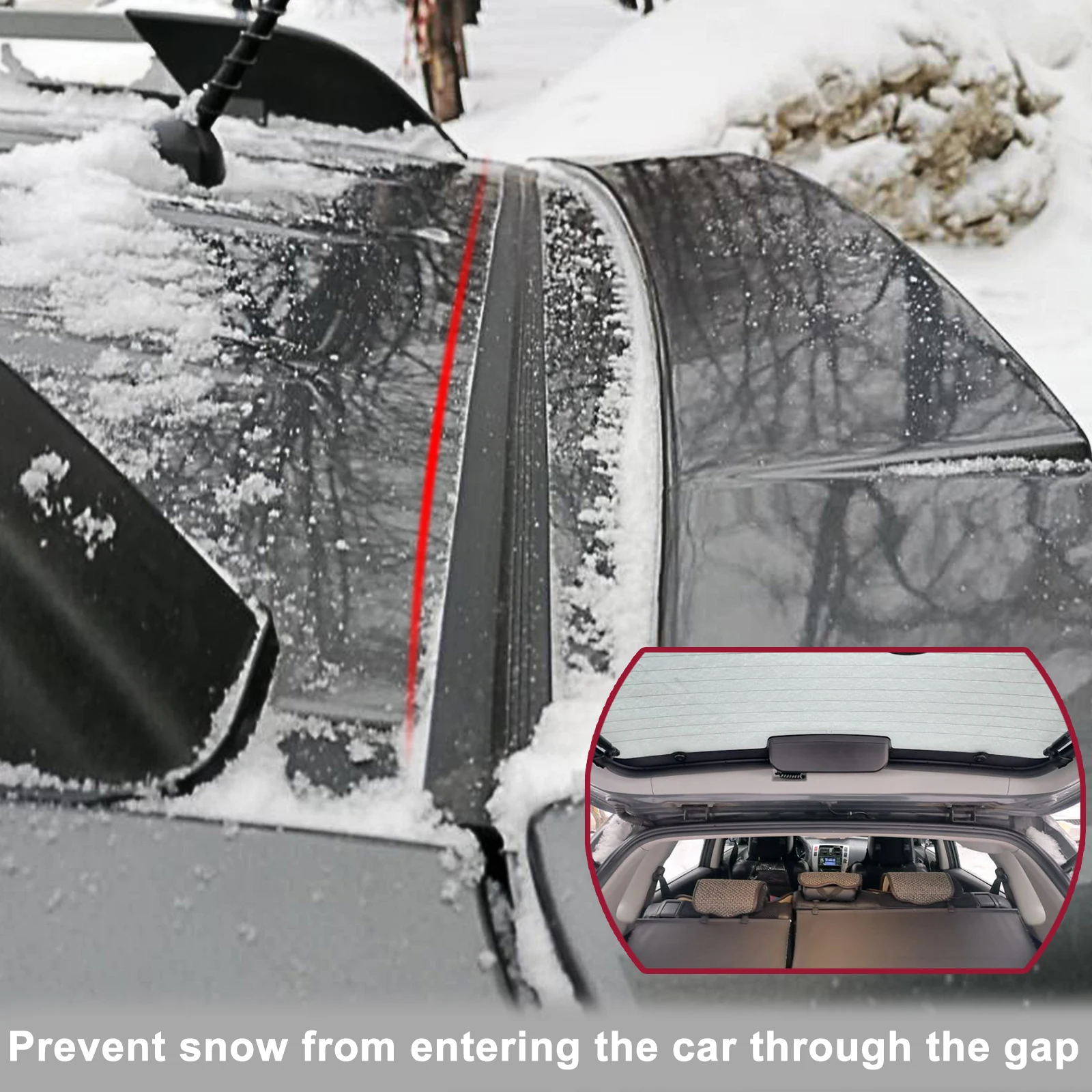 Car Trunk Lid Gap Seal Strip Soft Rubber Sealing Weather Strip Hatchback Upper Edge Trim Dustproof Waterproof SUV Sedan Strips