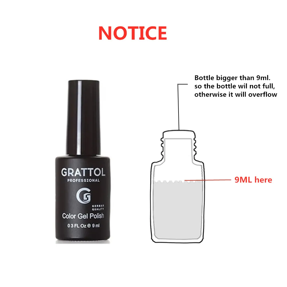 GRATTOL professionnel nu UV Gel vernis à ongles paillettes ONYX 05 tremper UV Gel vernis mat Base couche de finition Semi Permanant Gellak