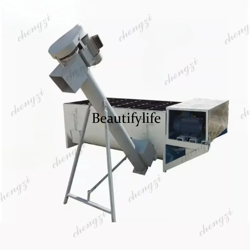 81 Small edible fungus material hoist shiitake mushroom wood chips corn cob auger feeder with three-phase two-phase motor