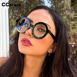 55513 Retro Round Glasses Frames Women Optical Plastic Spectacle Frame Anti Blue Computer Eyeglasses Prescription Glasses
