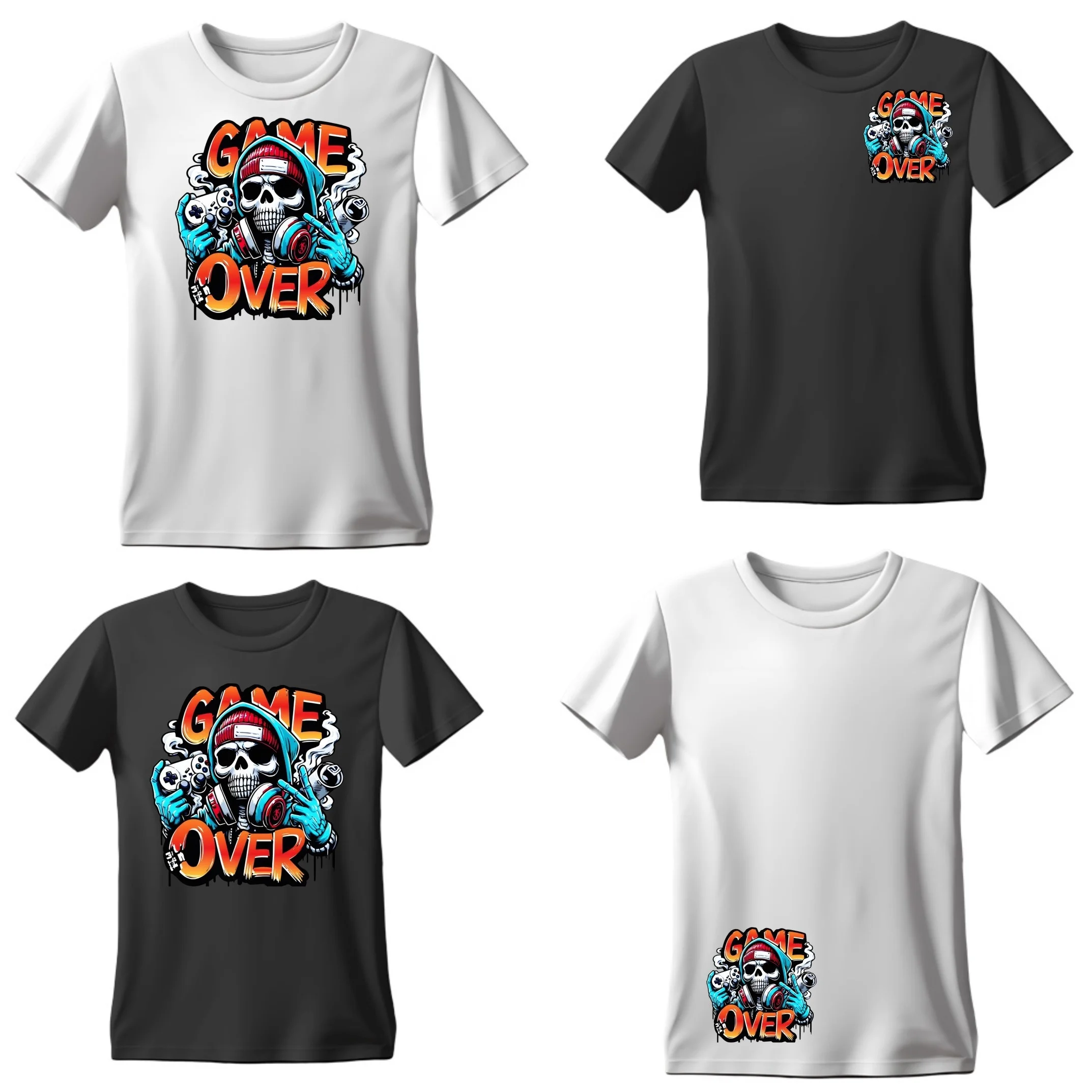 1/2/3Pcs Game Over Skull Iron- - Iron On Patch ulasan dan harga
