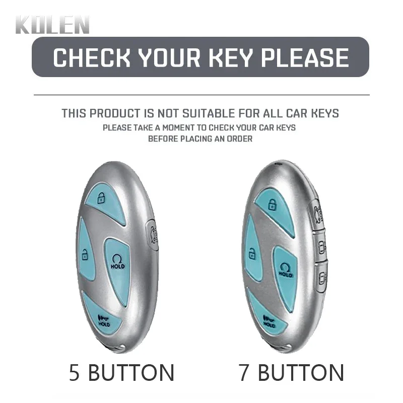 For Hyundai IONIQ 6 New Grand Prix GN7 Kona 5 7 Buttons Fashion TPU Car Remote Key Case Cover Protected Keychain Fob Accessories image 2