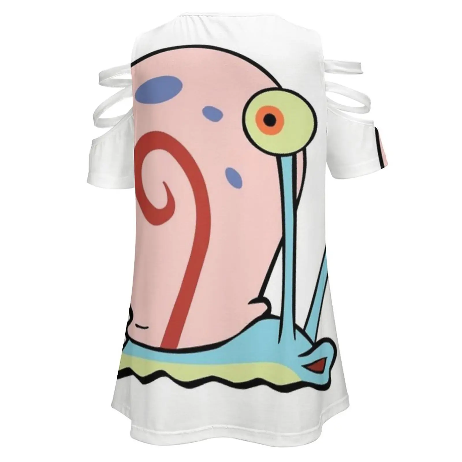 Gary De Slak Mode Print Vrouwen Dames Meisjes T-Shirt Harajuku Ronde Hals Korte Mouw Tops & Tees Gary Grappige Slak Plankton