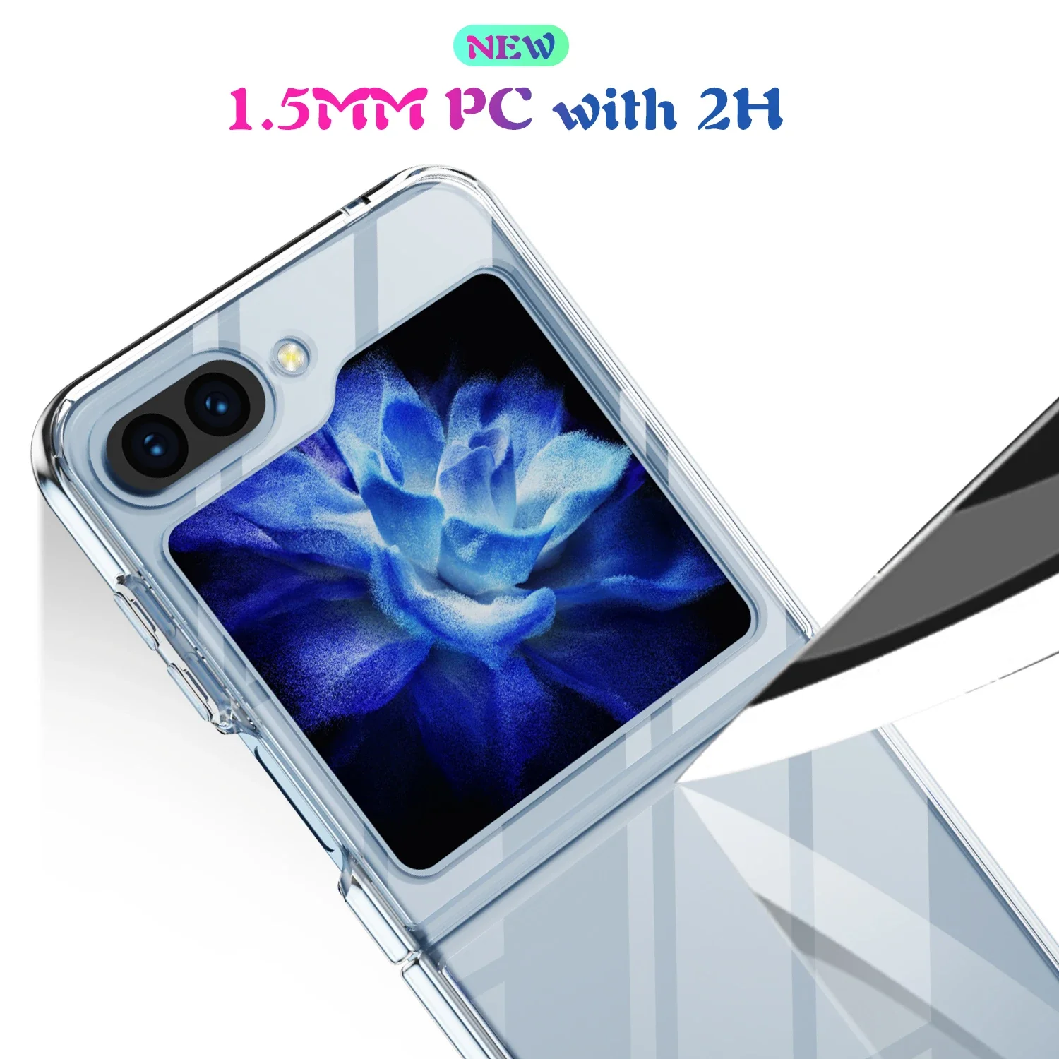 Clear Thin Cover Case for Samsung Galaxy Z Flip 7 6 5 4 flip7 FE flip6 Flip4 Flip5 Flip 3 2 1 Flip3 Flip2 Cell Phone Funda