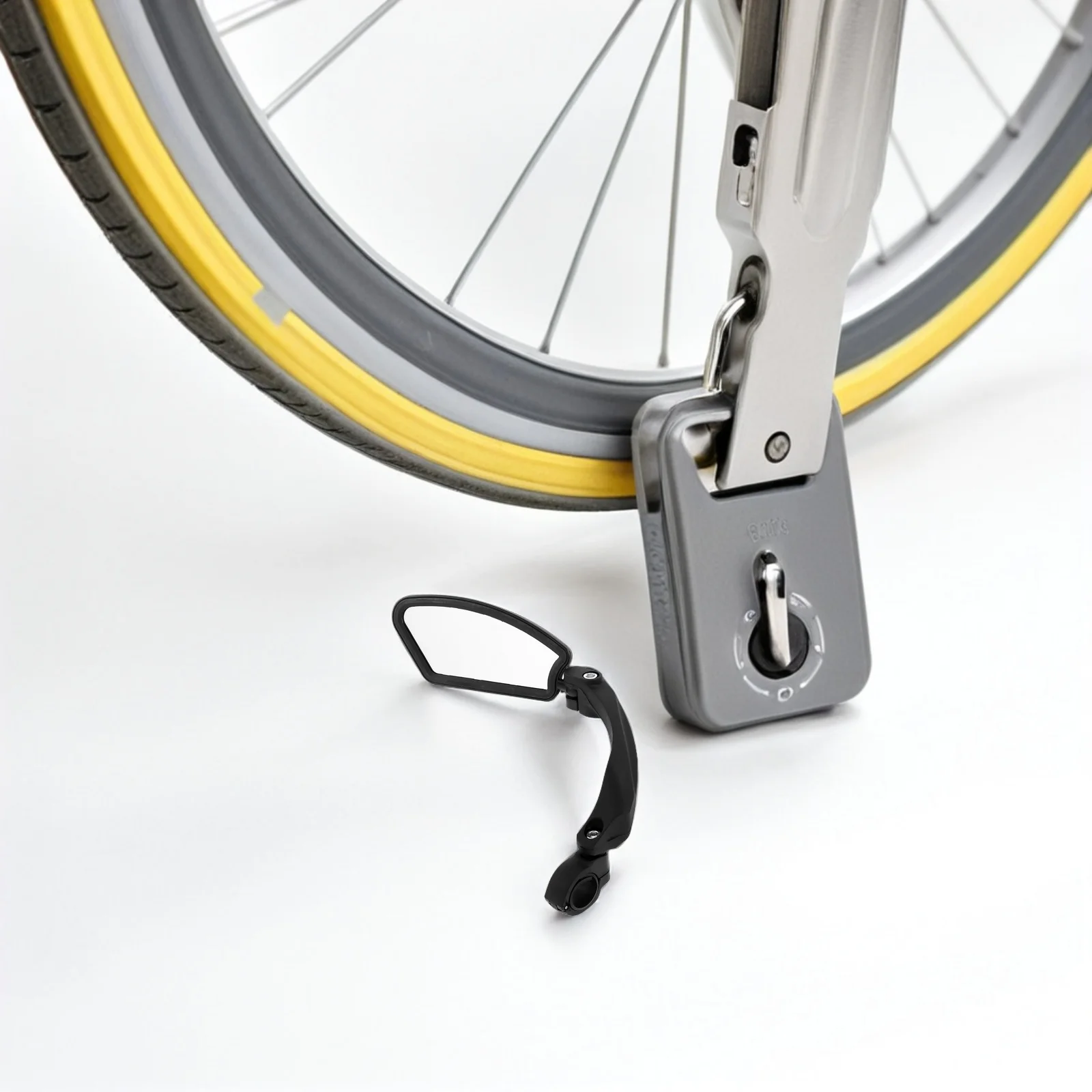 

Bicycle Mirrors Rearview Handlebar Mount Clear Acrylic HD Reflective Surface Bike Mirror for Electric Bikes Mountain Bikes