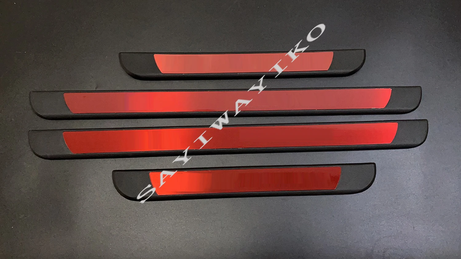 4PCS For Peogeot 208 2024-2012 Car Door Scuff Plate Sill Pad Kick Trim Threshould Outside Door Sill Decorotive Auto Parts