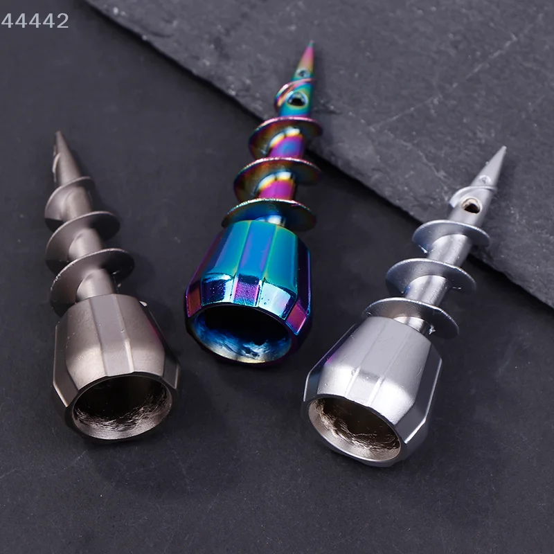 23 مللي متر لملحقات التدخين المسمار المعدني الشيشة انبوب ماء رئيس الشيشة التبغ السلطانية المعدنية المسمار شكل المحمولة #1