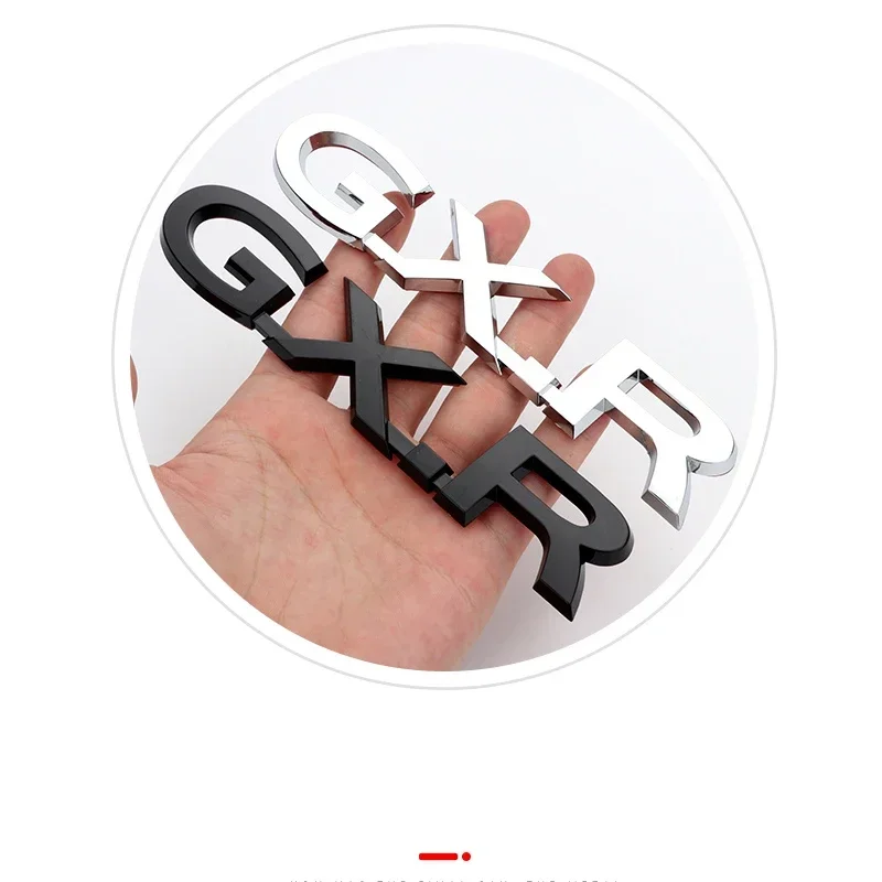 شعار حرف ABS لـ V6 V8 5.7 GXR VXR TXL VXL VXS شارة فضي/أسود معدل شعار الأمتعة ملحقات السيارة تويوتا لاند كروزر #5