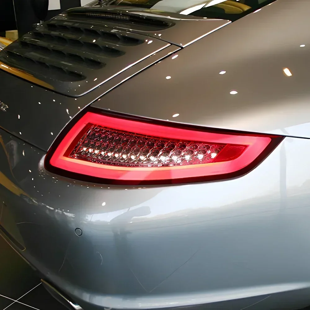 

For Porsche 911-997.1 2005-2008 models, complete car tail light assembly, LED automatic rear lights upgrade, 991-style
