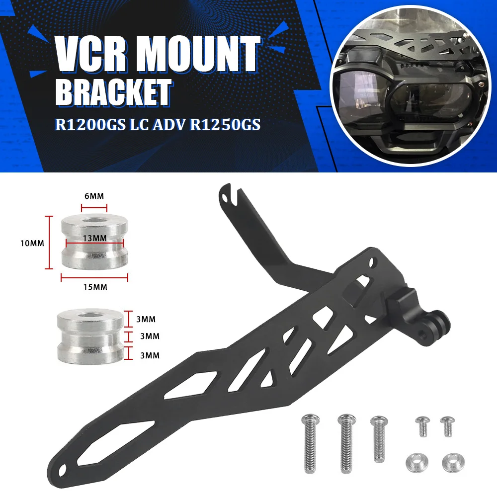 

For BMW R1200GS LC R1250GS Adventure R1250 GS ADV 2013-2019 Motorcycle Camera VCR Gopro Cam Rack Indicator Sports Mount Bracket