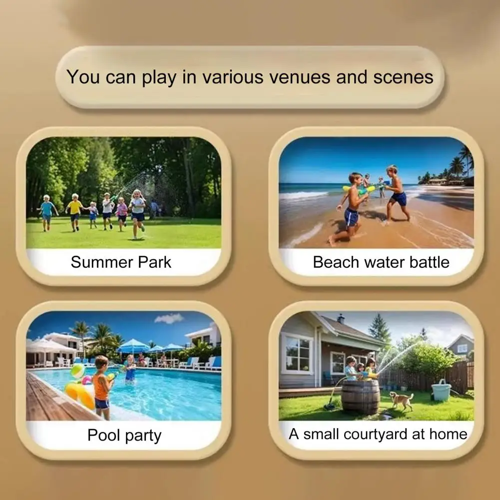 

Water Toy for Outdoor Entertainment Fun Water Sprayer Toys for Summer Pool Parties Pull-out Sprayers for Kids Adults Beach Party