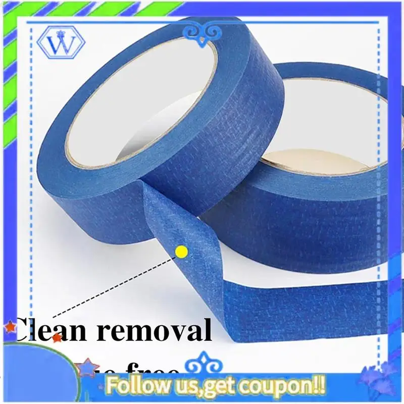 

Простая в использовании лента для художников шириной 1 дюйм, упаковка из 4 синих лент для общего назначения, 1 дюйм х 55 ярдов х 4 рулона, всего 220 ярдов