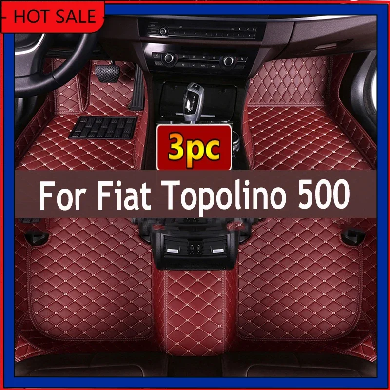 Car Floor Mats For Fiat Topolino 500 2012 2011 Auto Interiors Accessories Styling Custom Foot Rugs Products Replacement Parts