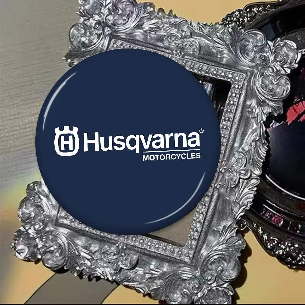 H-Husqvarnas Logo 58mm Animals Funny Brooches Badge Backpack Clothes Gift Accessory view 6