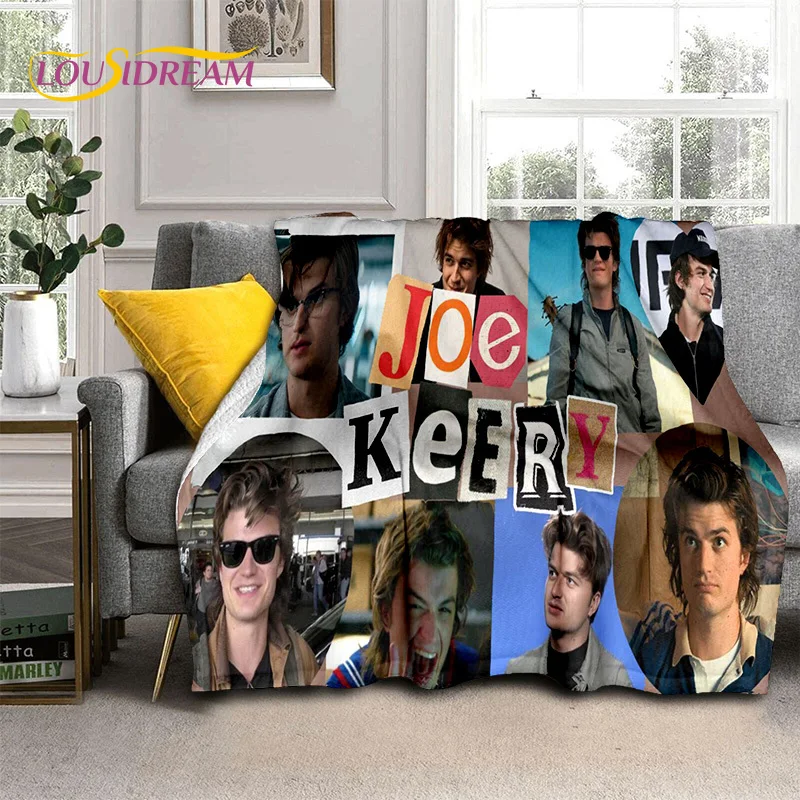 

HD Printing Joe Keery Actor 3D Blanket,Soft Throw Blanket for Home Bedroom Bed Sofa Picnic Travel Office Rest Cover Blanket Kids