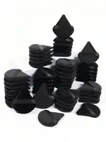 Triangular Suede Makeup Puff 5/10/20/30/50/100pcs, Ultra Soft Suede Material, Suitable For Contouring, Corner Application 6