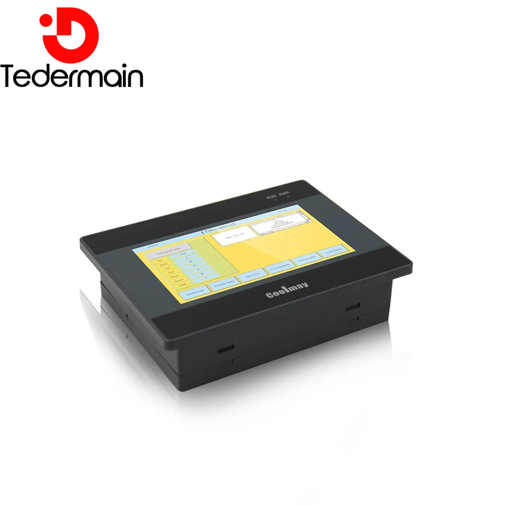 Imagem -05 - Coolmay-monitor de Tela Sensível ao Toque Industrial Compacto Pequeno Colorido Kit de Controle Cnc 43 Polegadas Hmi Tk6043fh Resolução 480x272