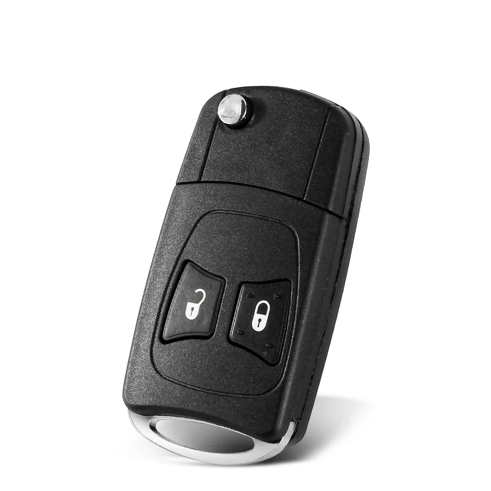 KEYYOU For Chrysler Aspen Dodge Jeep Commander Grand Cherokee Fob 2 Buttons Modified Flip Folding Car Key Shell Remote Case