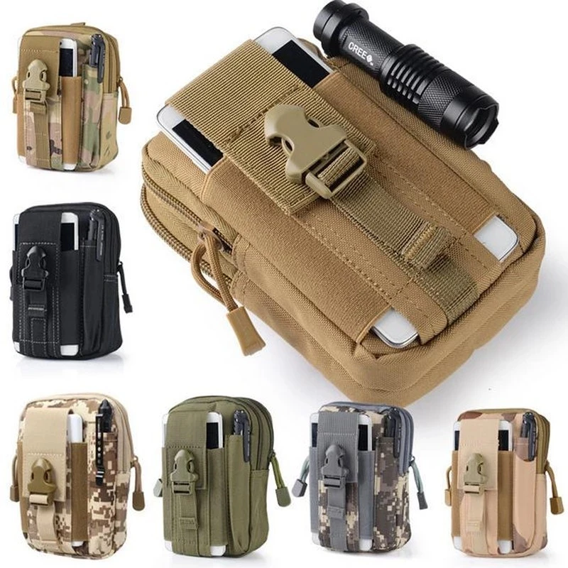 Marsupio da uomo all\'aperto marsupio marsupio impermeabile tattico militare Sport caccia cintura Molle Nylon borse per cellulare strumenti da viaggio