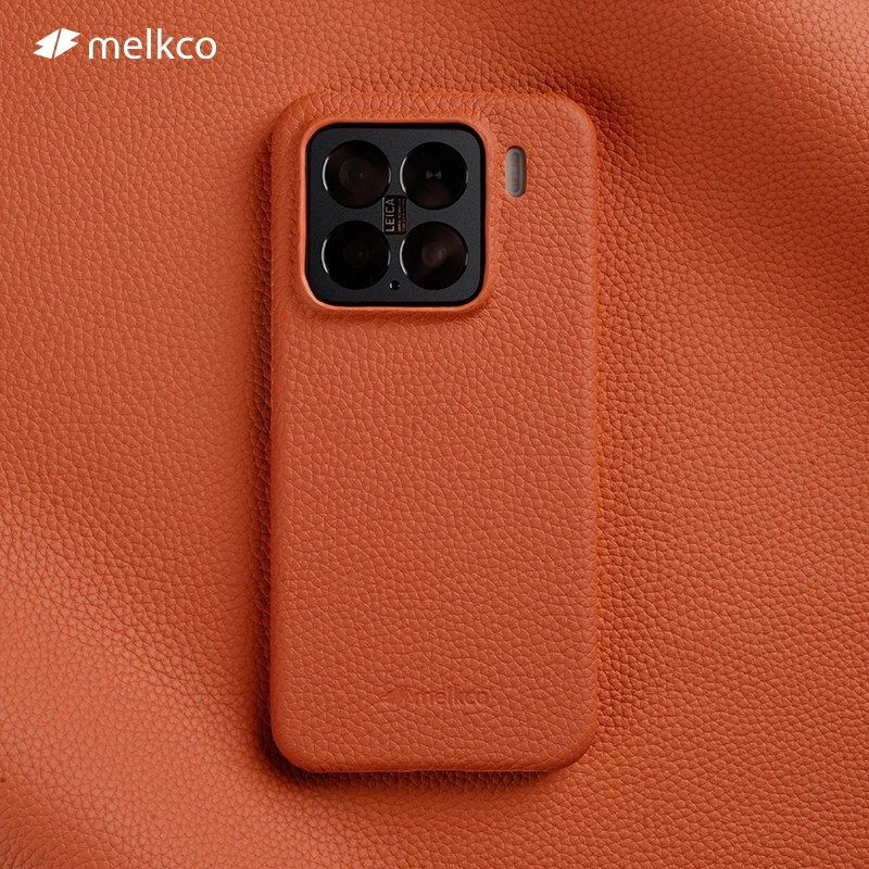 

Магнитный чехол Melkco из натуральной кожи для Xiaomi 15 Pro, чехол для беспроводной зарядки ручной работы из натуральной кожи с MagSafe для Mi 15 Ultra