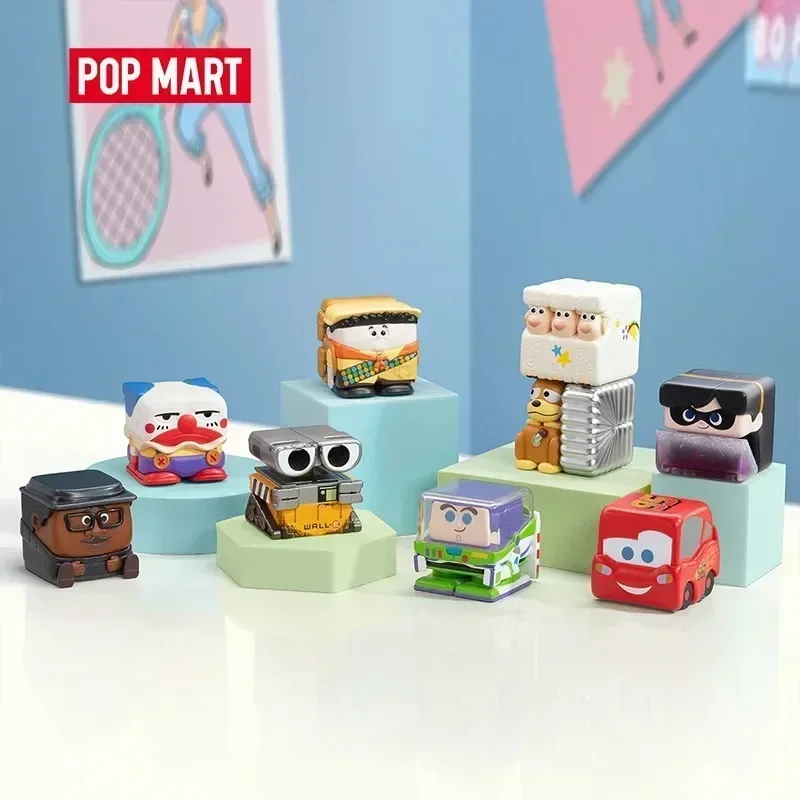 

POP MART Disney Pixar POP CUBE Series 1, кавайная слепая коробка, аниме-фигурки, сюрприз, загадочная игрушечная сумка