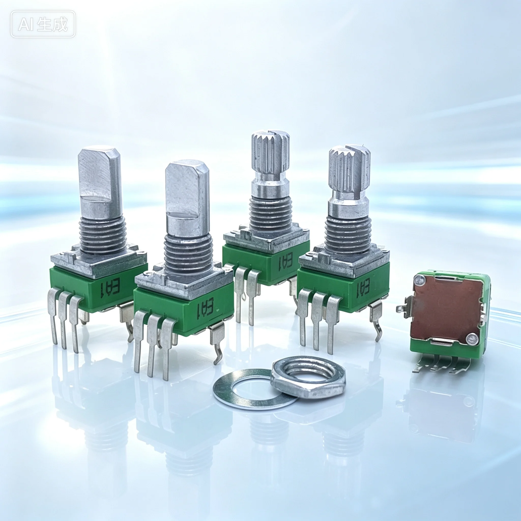 10pcs for Precision Rotary Potentiometer RD901 09Type Bent Pin Vertical Single B10K 20K 50K 100K for Audio Equipment