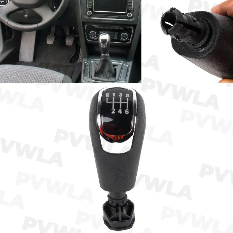 

For Skoda Superb 3T Mk II 2 2008 2009 2010 2011 2012 Car-styling 1 PC 6 Speed Gear Shift Knob Car Accessories