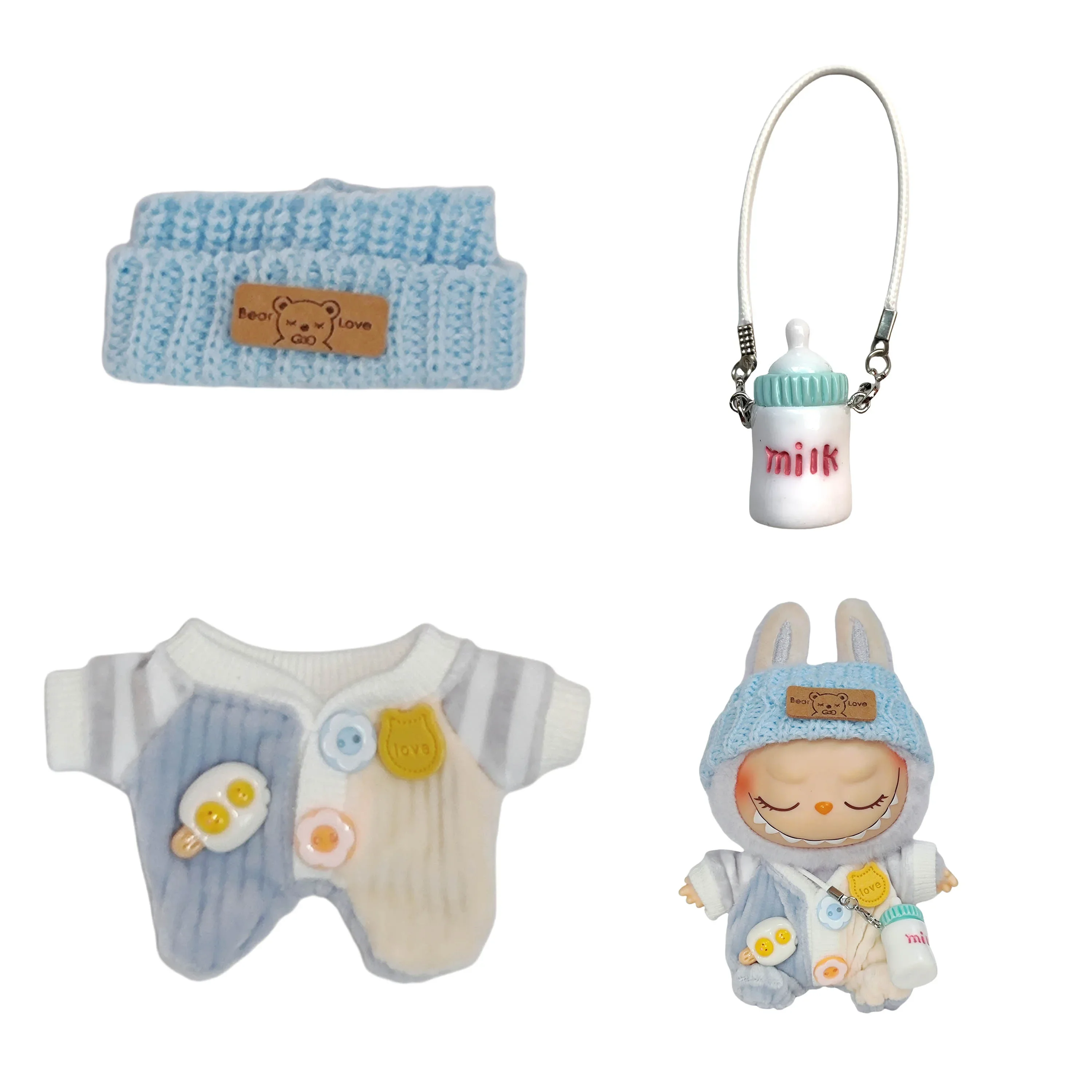 10 سنتيمتر ملابس دمى القطن الأمير مجموعة الخريف الشتاء نمط نجم البحر الجسم يمكن ارتداؤها أفخم دمية تغيير تنورة الرجعية وزرة مجموعة