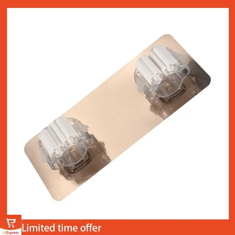 

Fresh Wall Tile Sticking Mop Organizer Holder Rack Plastic Wall Mounted Brush Swabber Swob Handle Grasp Catch Holding Hook Organ
