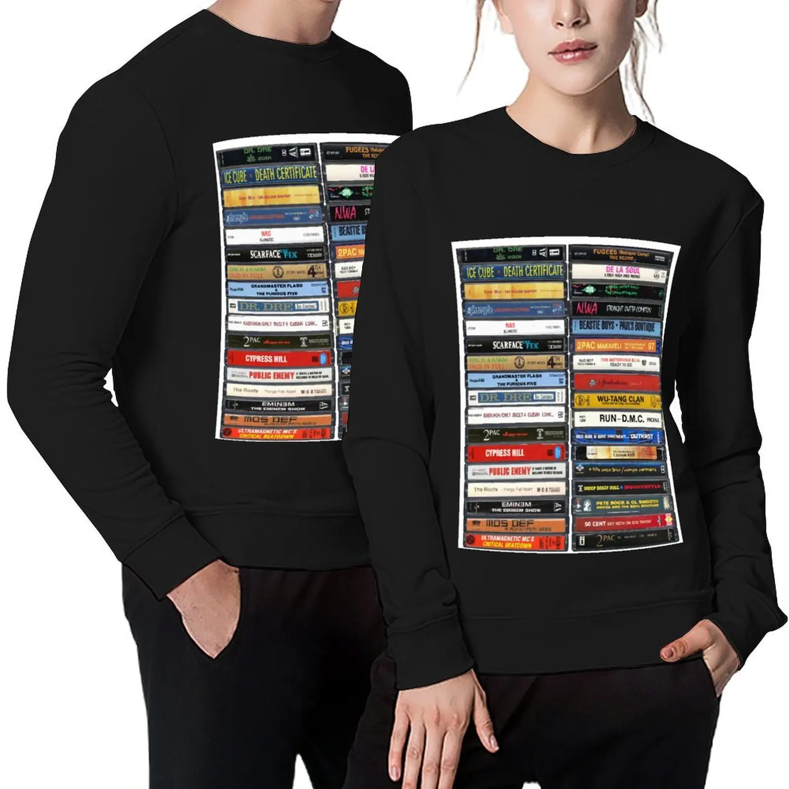 

Hip Hop Albums - Hip Hop Art - Hip Hop Classics Art Pullover autumn men's sweat-shirt set anime clothing men's sweatshirt