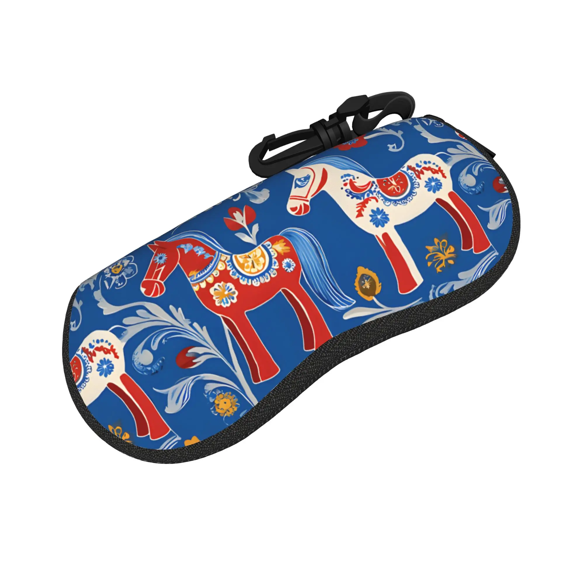 Colorful running horses Glasses Case Gift For Women  Accessories  Glasses Protector Kawaii Eye Contacts Case