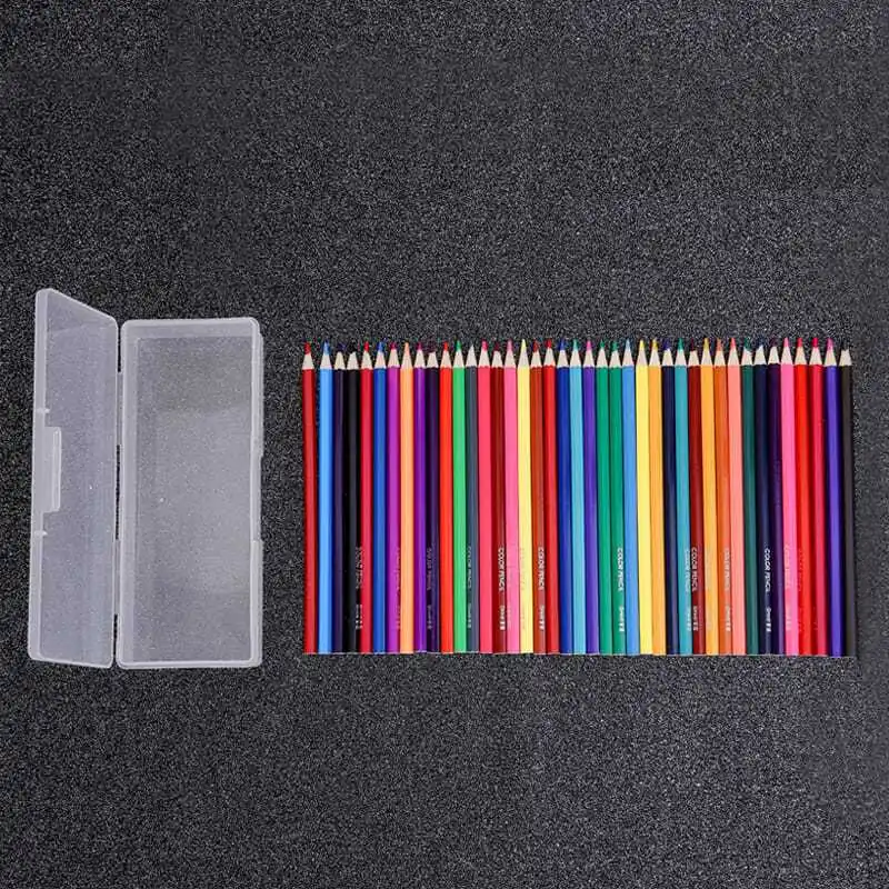 PP material pencil case, transparent ball pen bag, school stationery, pencil storage