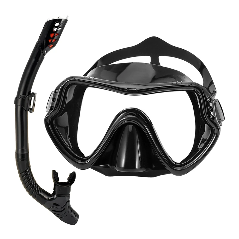 Máscara de buceo profesional, juego de snorkel, gafas antiniebla de silicona, equipo de piscina