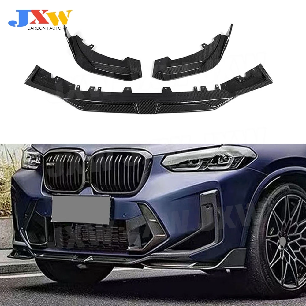 

Dry Carbon Car Front Chin Spoiler Bodykit Car Styling for BMW X3M F97 2022+ FRP Front Bumper Lip Chin Spoiler