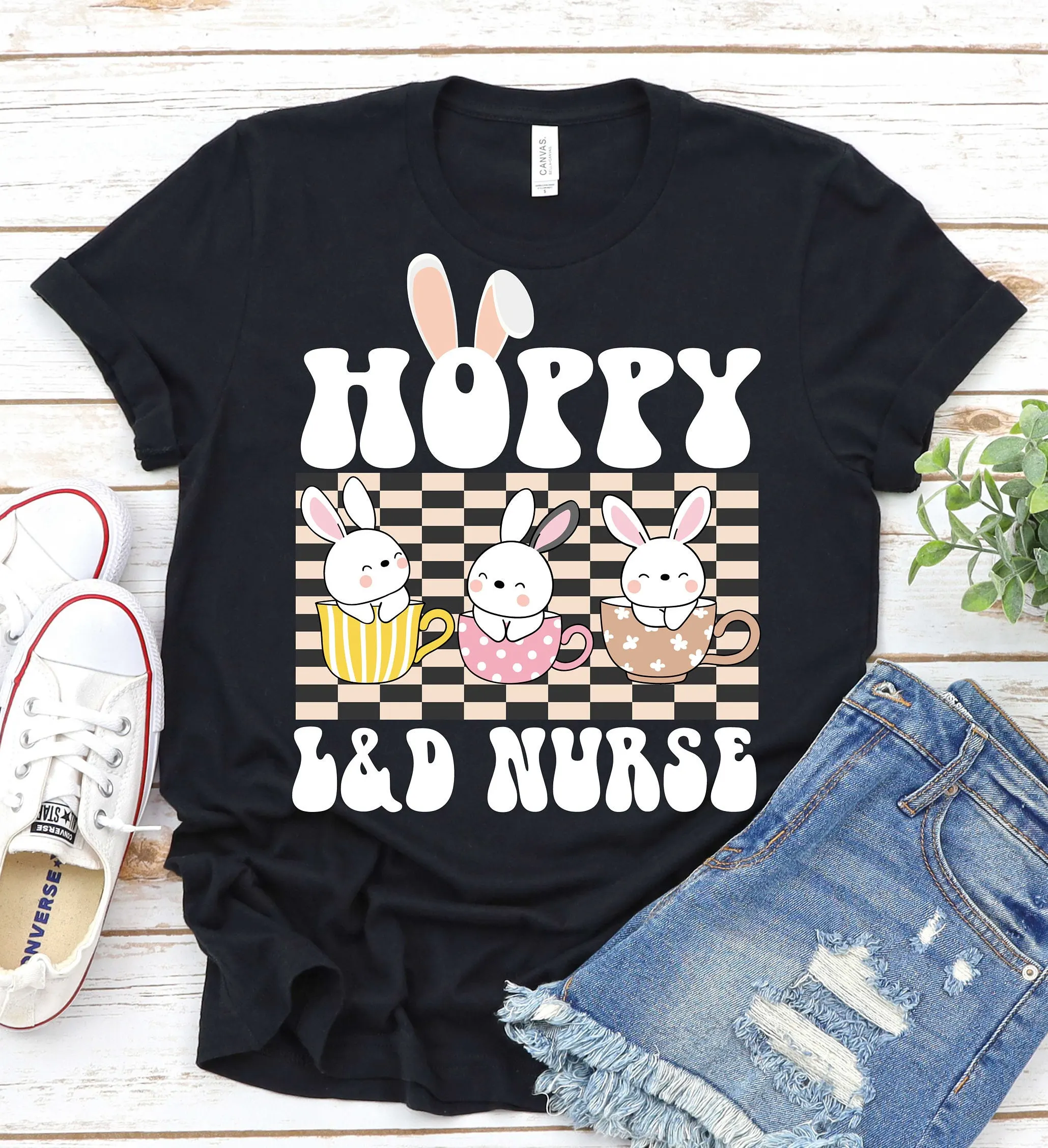 Mother Baby Nurse Easter T Shirt Labor And Delivery Day Maternity L D