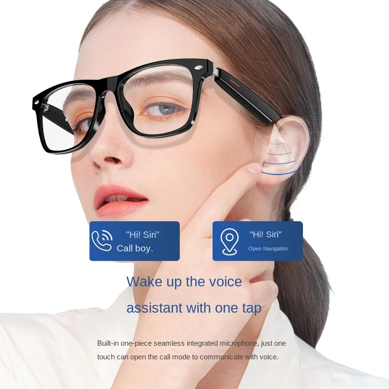 Blue Light Blocking Sunglasses with Music, Call, Navigation, Voice Control