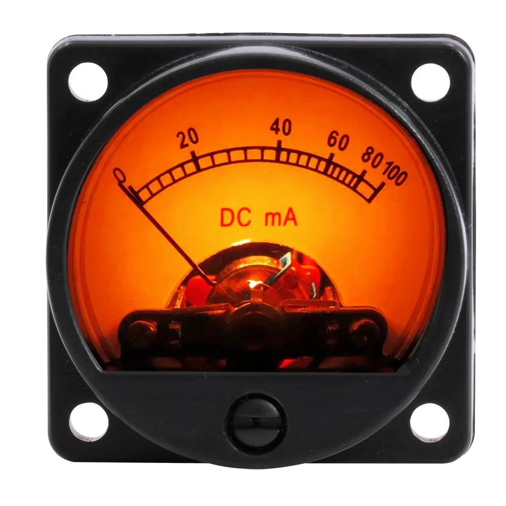 

5pcs 100mA Round Panel Gauge Analog Ammeter Current Meter 34mm x 34mm