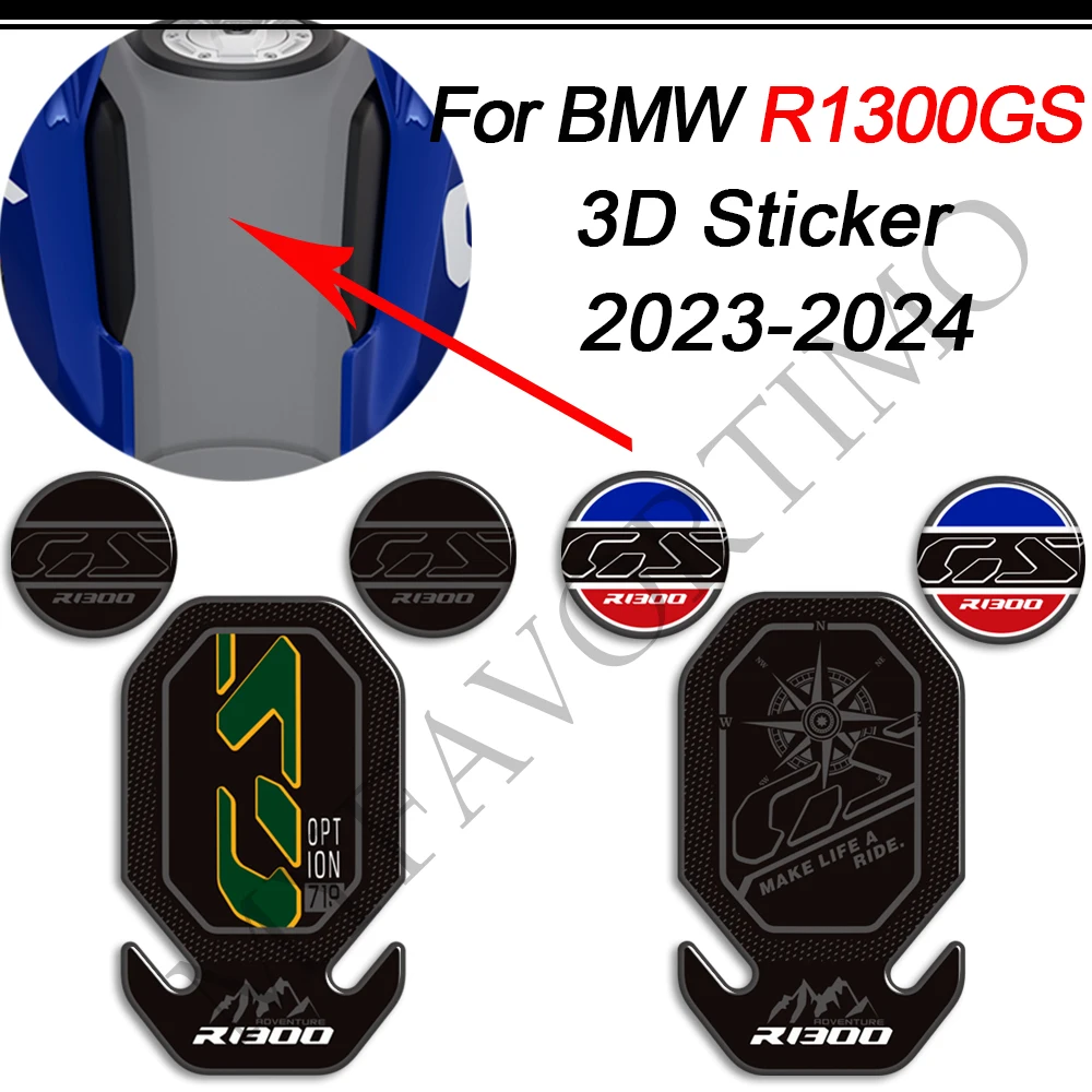 

For BMW R1300GS R 1300 GS 1300GS Trophy Triple Black Option 719 ADV Adventure Protector Tank Pad Decal Decorative Sticker 2023+