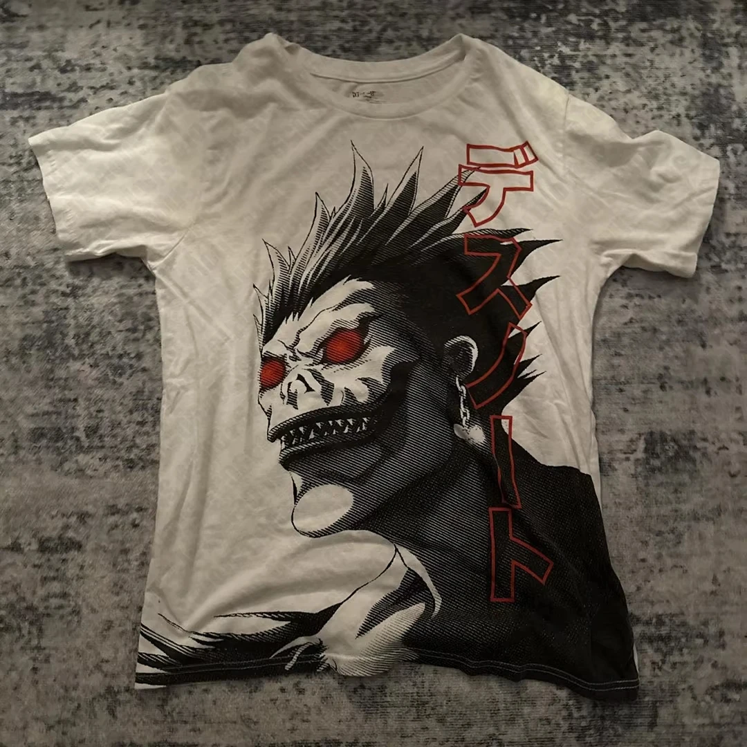 Death Note Cotton Round Neck Casual T-shirt Oversized Unisex for Men Women Cotton Tee Shirt Clothes Trendy Cotton high quality
