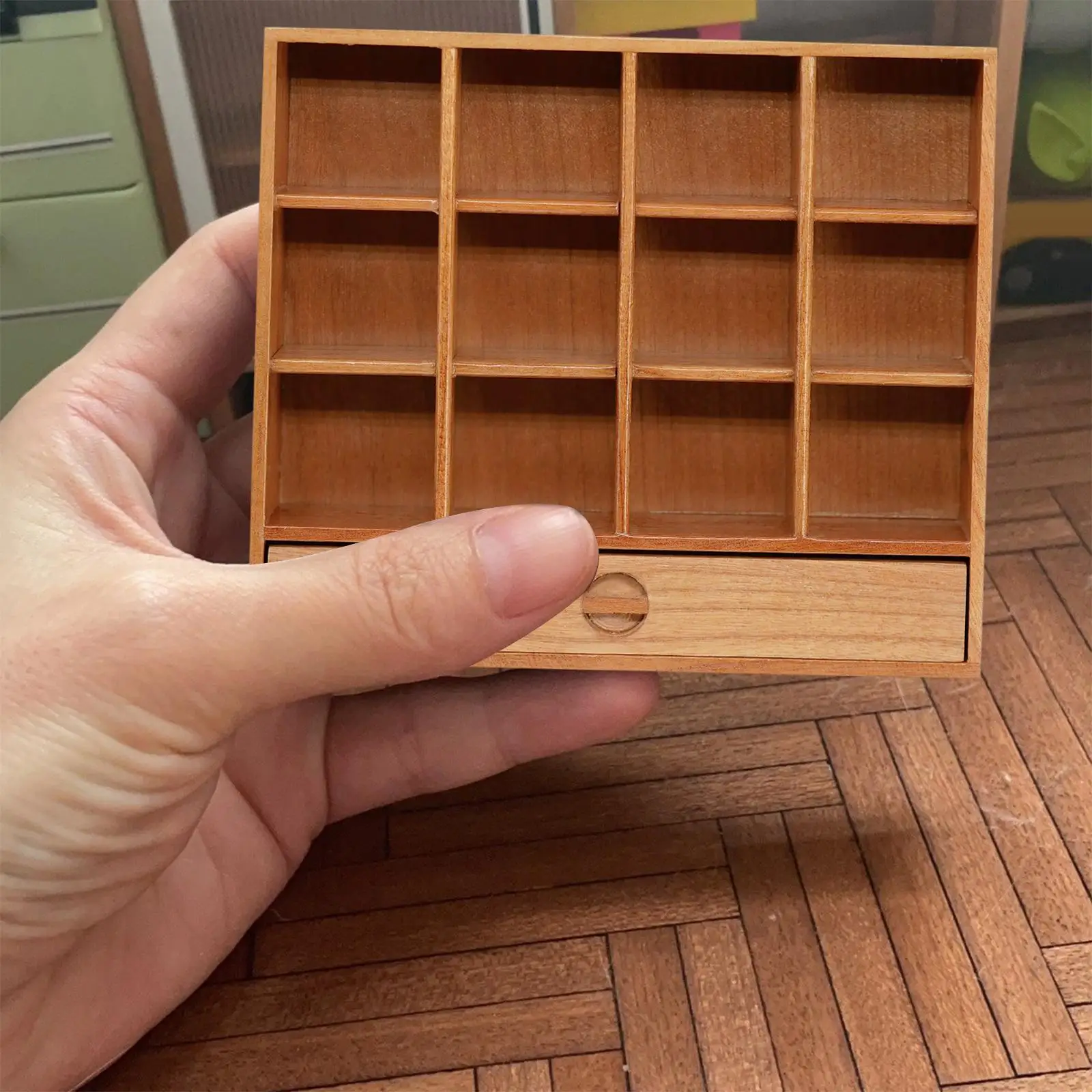 Dollhouse Storage Rack Miniature Dollhouse Furniture Decoration