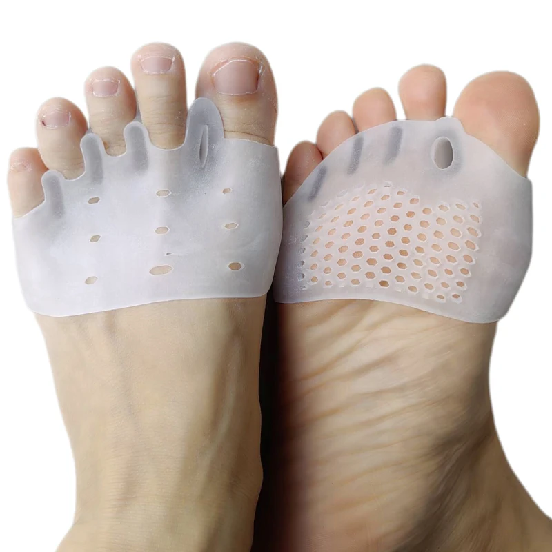 

3Pairs Forefoot Pads Overlapping Toe Silicone Hallux Valgus Corrector Gel Bunion Toe Separator Correction Foot Care Separators