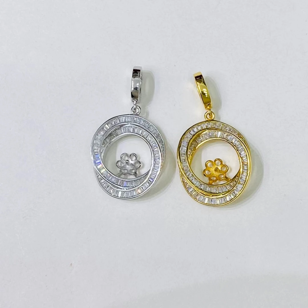 

Подвеска из стерлингового серебра 925 пробы, базовые крепления, фурнитура, детали, аксессуары для жемчужных бусин 9-10 мм