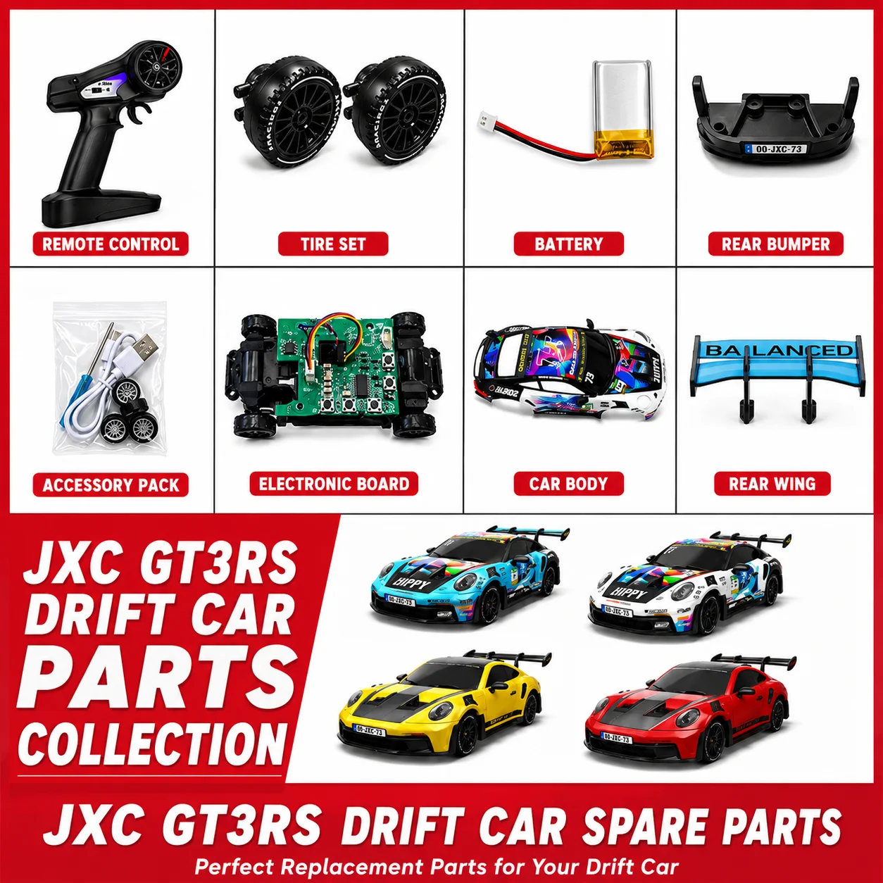 Porsche GT3 RS RC Car Model Rear View Mirror Original Factory Accessory Replacement