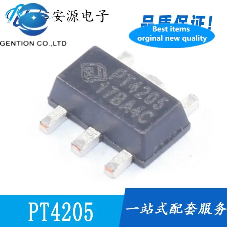 10 قطعة 100% أصلي جديد PT4205 PT4205E89E SOT-89 LED سائق تيار مستمر IC رقاقة رائجة البيع #1