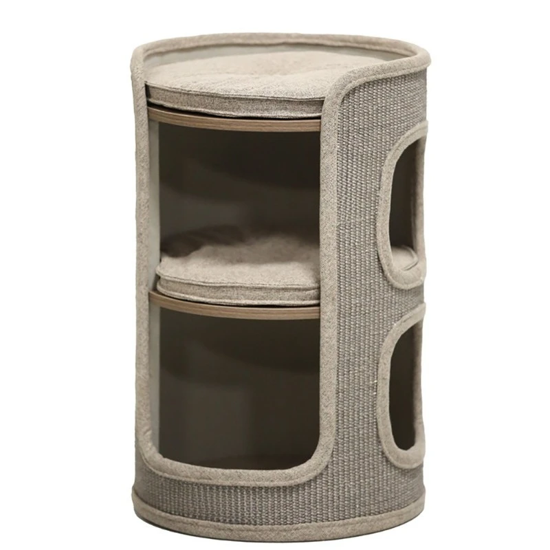 

Universal sisal cat scratching bucket in all seasons, double-layer cat litter integrated wear-resistant and anti-scratch small